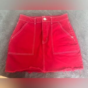 Red skirt size 6 from wild fable